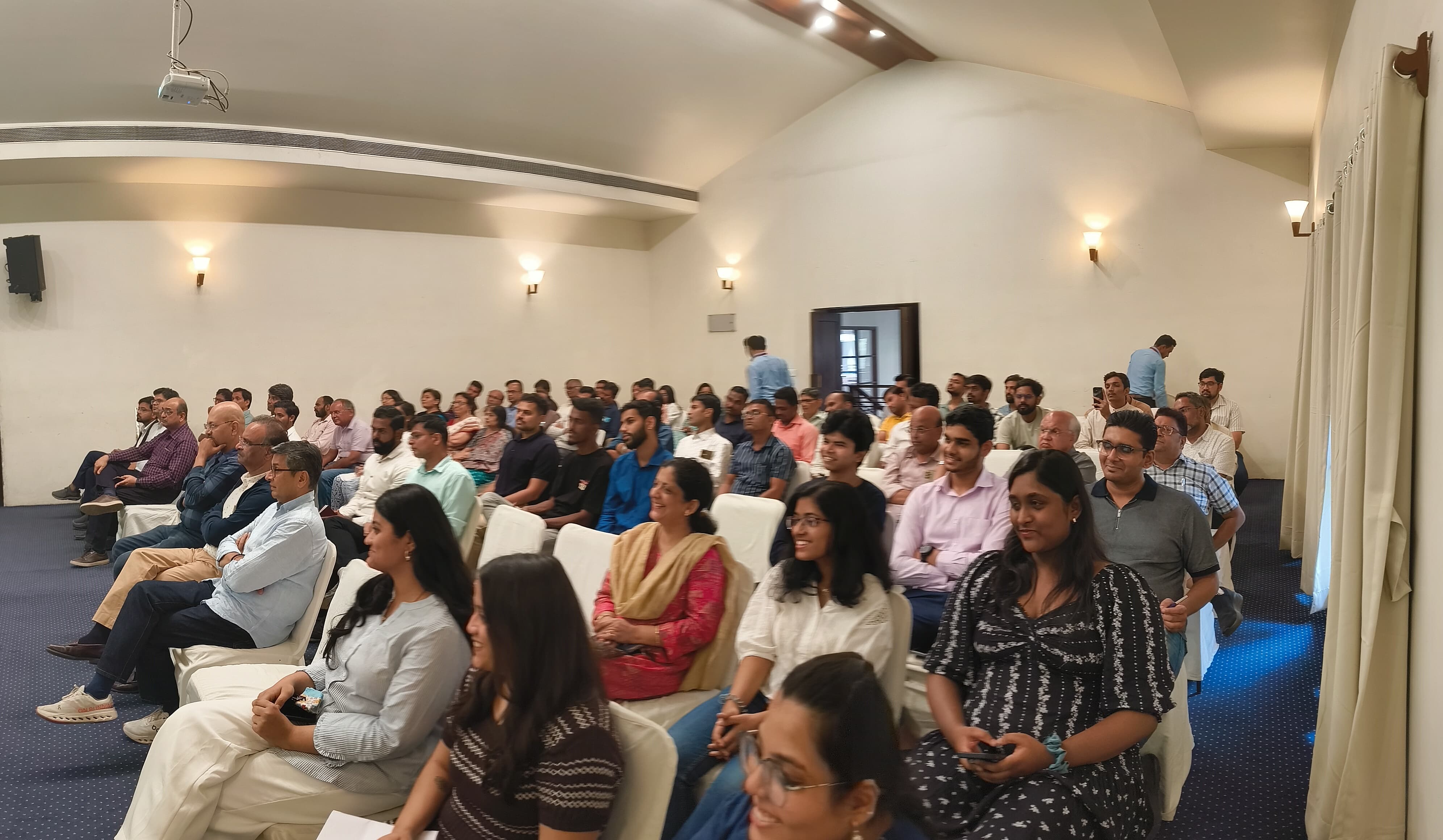 A diverse group of entrepreneurs at a TiE Nagpur networking event
